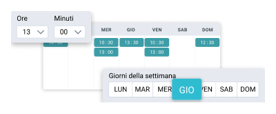 Aggiungi post al calendario