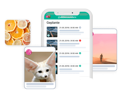 Planen Sie Beiträge vom Handy