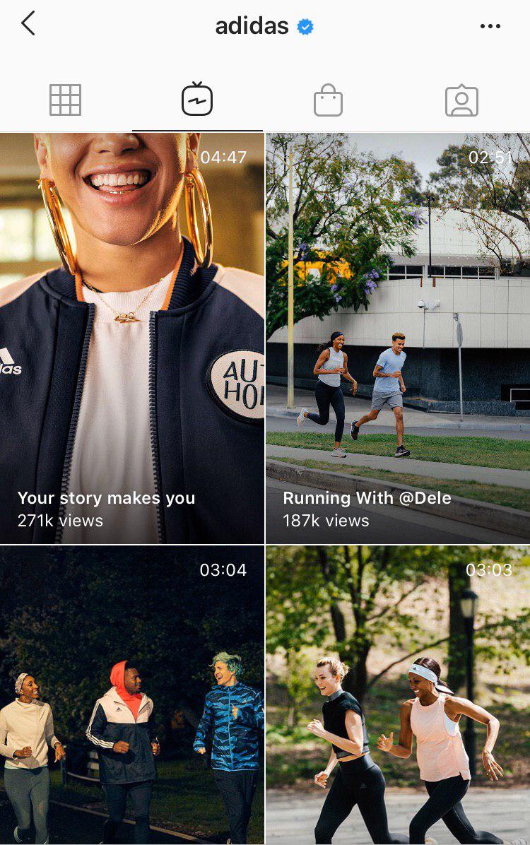 uploaded videos IGTV