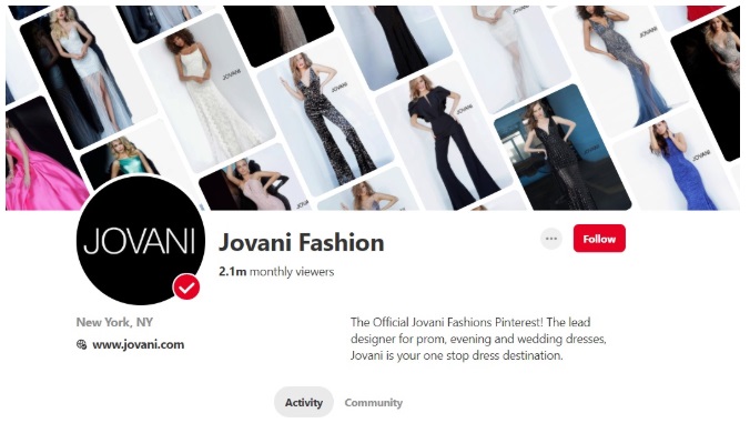 business accounts Pinterest