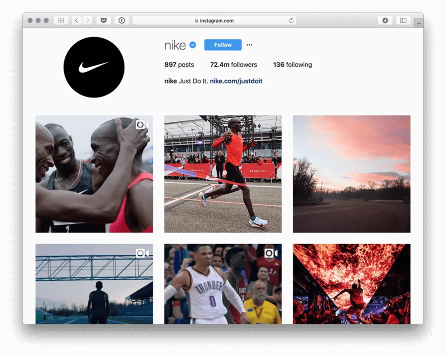 matras Kruipen Collectief Exemplary Instagram account: Nike's secret of success and Mastercard's  leftover pie