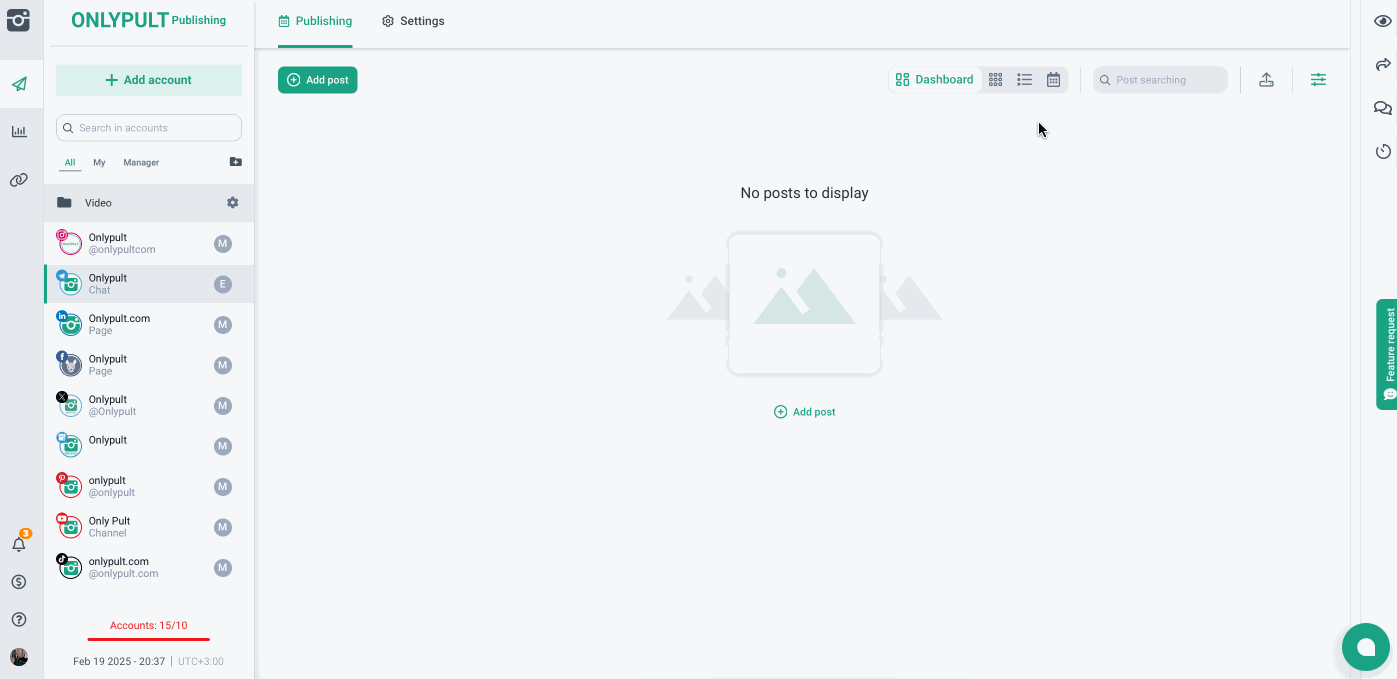 Caricamento dei media da Dropbox e Google Drive