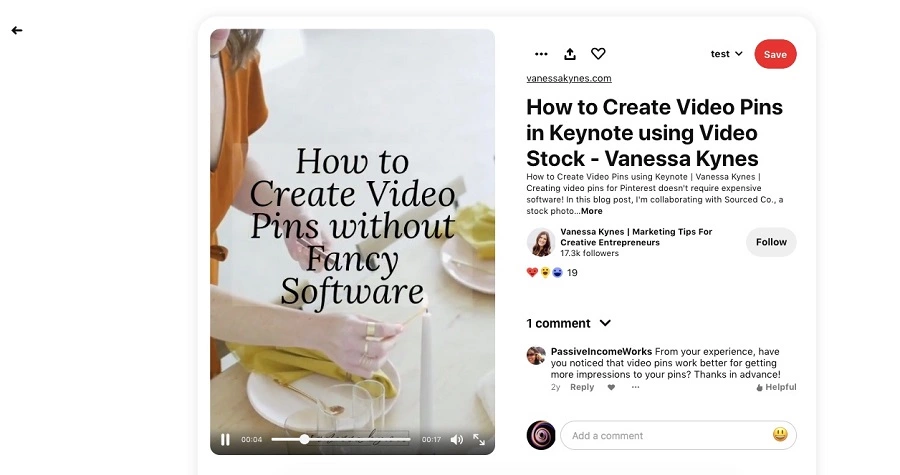 Create Try on product Pins