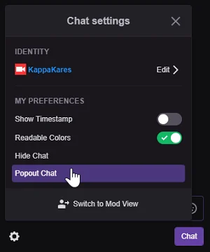 Twitch streaming how to see chat while How to