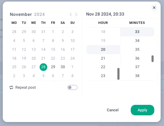 Step 3: Schedule your TikTok post