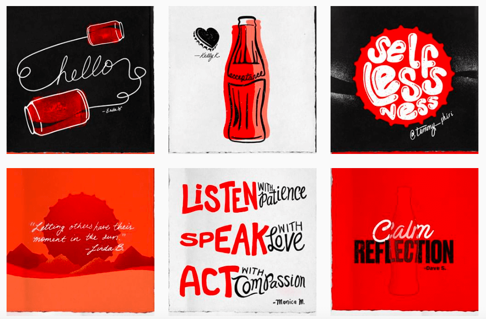 страница Coca Cola в Инстаграм