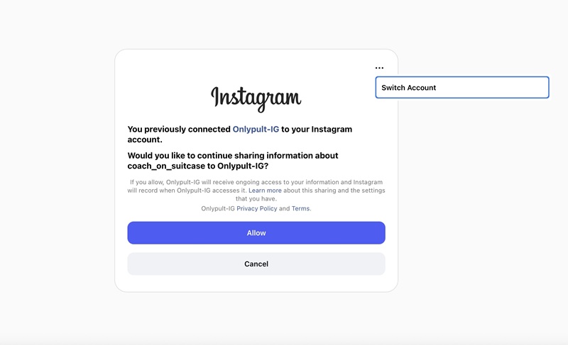 connect another profile