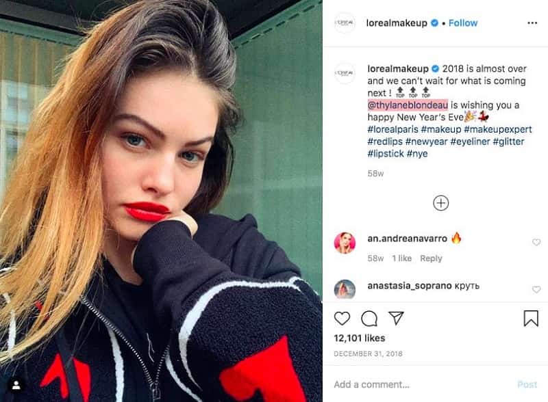 example from L’Oreal uses social listening