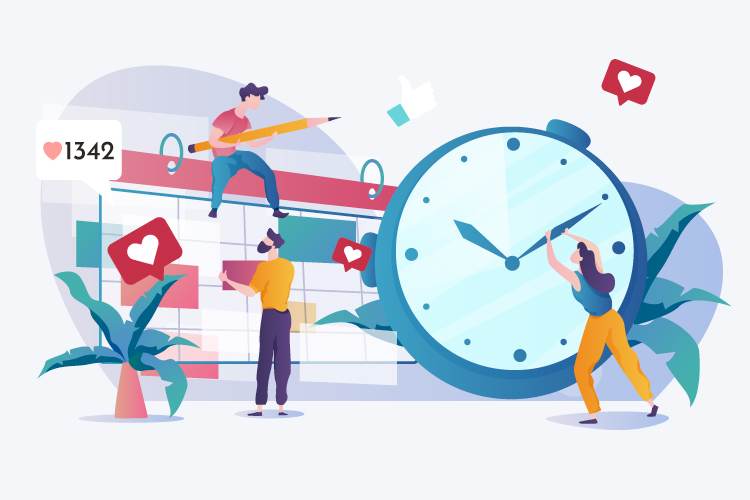 when scheduling posts
